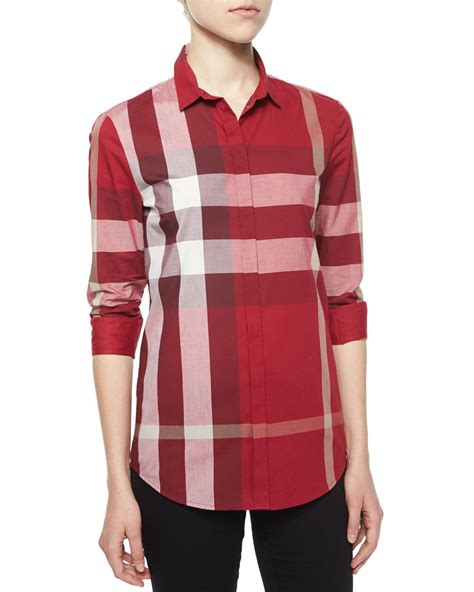 burberry brit blouses|burberry long sleeve shirt women's.